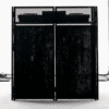 DJ Standing DJ Table | Portable DJ Facade Booth with Black and White Scrim | 40" x 20" | DJ Controller Stand - Image 2